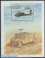 Tanzania 1999 Military Helicopters S/s, Mint NH, History - Transport - Militarism - Automobiles - Helicopters - Militaria