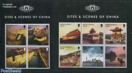 Montserrat 2012 Sites & Scenes Of China 10v (2 M/s), Mint NH, Art - Castles & Fortifications - Castillos