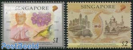 Singapore 2012 45th Anniversary Of Currency Interchangeability With Brunei 2v, Mint NH, Nature - Transport - Various -.. - Schiffe