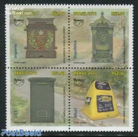 Brazil 2011 UPAEP, Letter Boxes 4v [+], Mint NH, Mail Boxes - Post - U.P.A.E. - Ongebruikt