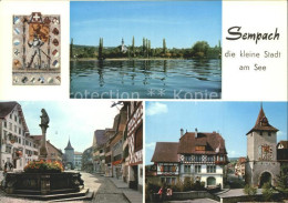 11964929 Sempach LU Die Kleine Stadt Am See, Denkmal Sempach - Sonstige & Ohne Zuordnung