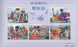 Guinea-Bissau 4373-4377 Kleinbogen (kompl. Ausgabe) Postfrisch 2009 Musikinstrumente - Guinea-Bissau