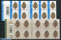 Belgium 2007 Christmas 2 Foil Sheets, Mint NH, Religion - Christmas - Stamp Booklets - Nuovi