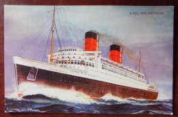 Cpa R.M.S. Mauretania - Ill. Church - Dampfer