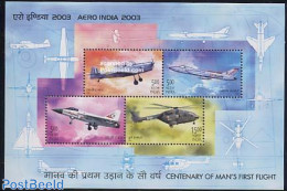 India 2003 Aviation 4v M/s, Mint NH, Transport - Helicopters - Aircraft & Aviation - Neufs