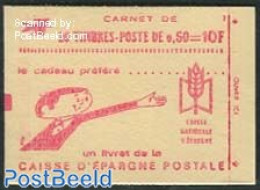 France 1971 Definitives Booklet 20x0.50, Caisse DEpargne, Mint NH, Stamp Booklets - Neufs