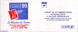 France 1999 Philexfrance, Booklet 10x Timbre Rouge S-a, Mint NH, Stamp Booklets - Neufs