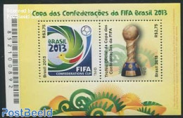 Brazil 2013 FIFA Confederation Cup S/s, Mint NH, Sport - Football - Unused Stamps