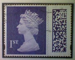 Great Britain, Scott MH501, Used (o), 2022 Machin (MEIL/M22L) Queen Elizabeth II, 1st, Violet - Machins