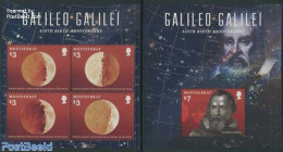 Montserrat 2014 Galileo Galilei 2 S/s, Mint NH, Science - Astronomy - Astrología