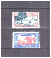 NOUVELLE  CALEDONIE   . N °  180 + 182  .   2    VALEURS  NEUVES     * . SUPERBE . - Unused Stamps