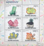 Guinea-Bissau 4097-4102 Kleinbogen (kompl. Ausgabe) Postfrisch 2009 Mineralien - Guinea-Bissau