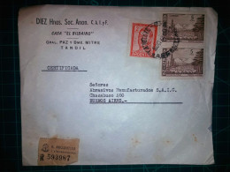 ARGENTINE, Enveloppe Appartenant à "Diez Hnos. Soc. Anon. C.A.I. Y F." Il Circule Avec Une Variété Colorée De Timbres-po - Gebraucht