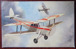 Cpa De Havilland " Hornet Moth "  - Ill. Howard - 1919-1938: Entre Guerres