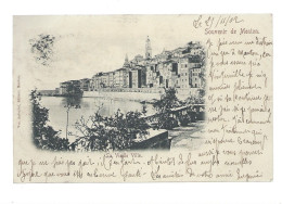 CPA - 06 - Souvenir De Menton - La Vieille Ville - Précurseur - Circulée En 1902 - Menton