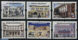 Türkiye 2016 Definitives, PTT Buildings 6v, Mint NH, Post - Art - Modern Architecture - Museums - Other & Unclassified