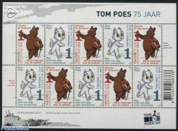 Netherlands 2016 75 Years Tom Poes, Marten Toonder M/s, Mint NH, Nature - Cats - Art - Comics (except Disney) - Ungebraucht