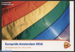 Netherlands 2016 Europride Amsterdam, Presentation Pack 542, Mint NH, History - Europa Hang-on Issues - Neufs