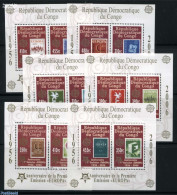 Congo Dem. Republic, (zaire) 2005 50 Years Europa Stamps 6 S/s, Mint NH, History - Europa (cept) - Stamps On Stamps - Timbres Sur Timbres