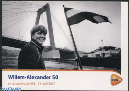 Netherlands 2017 King Willem-Alexander 50th Birthday, Presentation Pack 558, Mint NH, History - Transport - Kings & Qu.. - Unused Stamps