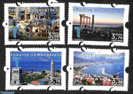 Türkiye 2017 Definitives Antalya 4v (special Perforation), Mint NH, Various - Tourism - Andere & Zonder Classificatie