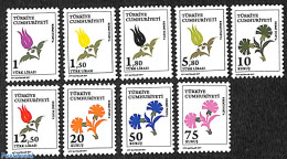 Türkiye 2017 Official Stamps, Flowers 9v, Mint NH, Nature - Flowers & Plants - Otros & Sin Clasificación