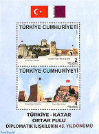 Türkiye 2018 Joint Issue Qatar S/s, Mint NH, Various - Joint Issues - Art - Castles & Fortifications - Otros & Sin Clasificación