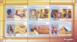 Guinea-Bissau 3944-3949 Kleinbogen (kompl. Ausgabe) Postfrisch 2008 Zivilisation Ägyptens - Guinea-Bissau