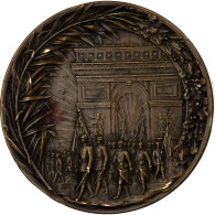France, Médaille, Traité De Versailles, Victoire Du Droit, 1919, Bronze - Otros & Sin Clasificación