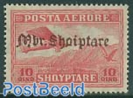 Albania 1929 Stamp Out Of Set, Unused (hinged), Nature - Transport - Birds Of Prey - Aircraft & Aviation - Airplanes