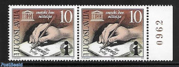 Yugoslavia 2000 With Engraver Sign., Mint NH, Science - Education - Unused Stamps