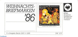 Germany, Berlin 1986 Christmas Booklet, Mint NH, Religion - Christmas - Stamp Booklets - Ungebraucht