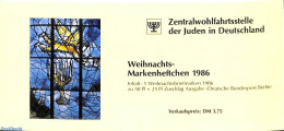 Germany, Berlin 1986 Christmas Booklet, Mint NH, Religion - Christmas - Judaica - Stamp Booklets - Neufs