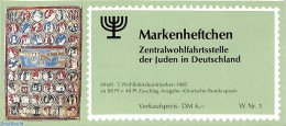 Germany, Federal Republic 1985 Welfare Booklet, Mint NH, Nature - Religion - Flowers & Plants - Judaica - Stamp Booklets - Nuovi