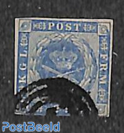 Denmark 1854 2s Blue, Used, Used Stamps - Used Stamps