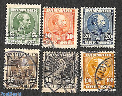 Denmark 1904 King Christian IX 6v, Used, Used Stamps - Gebruikt