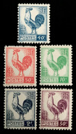 1944 FRANCE N 630 A 633 ET 640 - TYPE COQ D’ALGER - NEUF** - 1944 Coq Et Marianne D'Alger