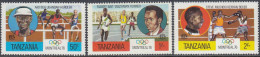 Tanzania 1976 - Summer Olympic Games In Montreal: Hurdles, Running, Boxing - Part Set (3 Sh Missing) Mi 58-60 A ** MNH - Guinée (1958-...)