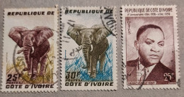 Côte D'ivoire YT 178 à 180 Oblitérés - Ivoorkust (1960-...)