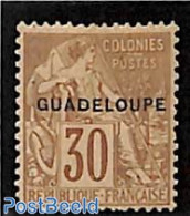 Guadeloupe 1891 30c, Stamp Out Of Set, Unused (hinged) - Neufs