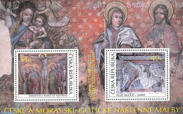 Czech Republic 2022 Gothic Wall Paintings S/s, Mint NH, Art - Paintings - Altri & Non Classificati