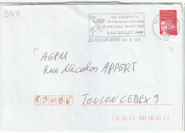 FLAMME TEMPORAIRE / N° 3085 LES  ARCS  SUR   ARGENS - Maschinenstempel (Werbestempel)