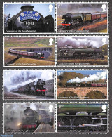 Great Britain 2023 Flying Scotsman 8v (4x[:]), Mint NH, Transport - Railways - Art - Bridges And Tunnels - Nuovi