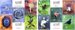 Isle Of Man 2023 Wildlife Trust 10v S-a In Booklet, Mint NH, Nature - Birds - Flowers & Plants - Insects - Mushrooms -.. - Hongos