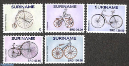 Suriname, Republic 2023 Cycles 5v, Mint NH, Sport - Cycling - Cyclisme