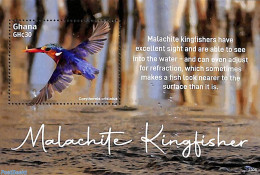 Ghana 2023 Malachite Kingfisher S/s, Mint NH, Nature - Birds - Kingfishers - Sonstige & Ohne Zuordnung