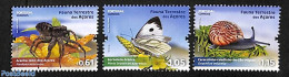 Azores 2023 Fauna 3v, Mint NH, Nature - Animals (others & Mixed) - Butterflies - Azoren