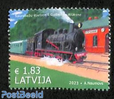 Latvia 2023 Gulbene-Alüksen Railway 1v, Mint NH, Transport - Railways - Treinen