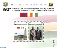 Ivory Coast 2022 Diplomatic Relations With Morocco S/s, Mint NH - Nuevos
