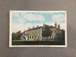 Parliament Building From Bannerman Park, St John's Newfoundland Carte Postale Postcard - St. John's